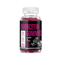 Complément alimentaire pour le soutien pulmonaire à la quercétine 500 mg, bonbons gélifiés avec zinc, stimulant du système immunitaire, saveur personnalisée, emballage en bouteille pour adultes