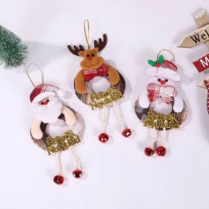 Low MOQ Custom <b>Christmas</b> Bells Ornaments: Fabric <b>Reindeer</b>/Santa Holiday Event Decor (Wholesale) - Product Image 1
