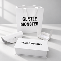 Boîte cadeau rigide personnalisée pour lunettes de marque avec logo, ensemble sac en cuir et chiffon, emballage de luxe pour lunettes de vue et de soleil pour fêtes