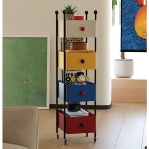 Libreria <span class=keywords><strong>in</strong></span> <span class=keywords><strong>Ferro</strong></span> Mobile dal Design Invisibile, Stile Minimalista Moderno per Soggiorno e Camera da Letto, Uso Domestico - Product Image 1