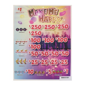 Pull Tabs and Break Open 3 <b>Window</b> CMYK Coated Paper Digital Printing Paper Pull Tabs Game Tickets - Product Image 6