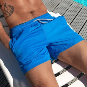 En gros Maillots de bain pour hommes de marque, à rayures, sexy, en nylon respirant, avec poche de maintien, slips de bain et shorts de bain - Product Image 3