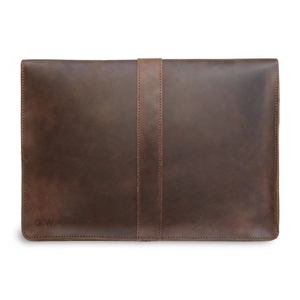 Housse de protection marron en cuir crazy horse <span class=keywords><strong>pour</strong></span> ordinateur <span class=keywords><strong>portable</strong></span> 13 pouces - Product Image 4