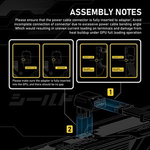 Adaptateur GPU PCIe 5.0 <span class=keywords><strong>upHere</strong></span> 90 degrés RVS 12VHPWR 16 broches 600W Connecteur ATX3.0 pour RTX5080 4080 Gestion des câbles - Product Image 4