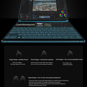 โน้ตบุ๊ก New YOGA Book 9i Core Ultra7-155U แรม 32GB ความจุ 1TB หน้าจอ OLED คู่ ความละเอียด 2.8K ขนาด 13.3 นิ้ว หมุนได้ 360 องศา แล็ปท็อปธุรกิจแบบพับได้ 2-in-1 - Product Image 4