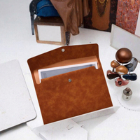 Porte-documents en cuir PU personnalisé avec initiales WL CC, imprimé à la main en sérigraphie, porte-documents A4 personnalisé, étui à documents durable