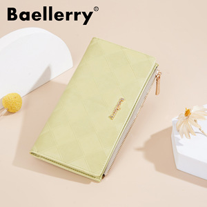 กระเป๋าสตางค์ใบยาวสำหรับผู้หญิง Baellerry สีพื้น ซิปอเนกประสงค์ ใส่เหรียญ ใช้ได้ทุกวัน - Product Image 3