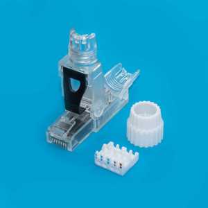 Connecteurs RJ45 Cat6 Cat7 Cat8 sans outil, coupleurs à contacts plaqués or pour connexions de câbles <span class=keywords><strong>Ethernet</strong></span> haute vitesse - Product Image 5