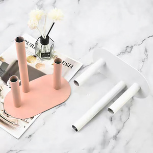 <span class=keywords><strong>Vase</strong></span> de table Art Déco à trois tubes en <span class=keywords><strong>cuivre</strong></span> et acier inoxydable pour mariage et Pâques, centre de table écologique pour la décoration intérieure - Vente en gros - Product Image 3