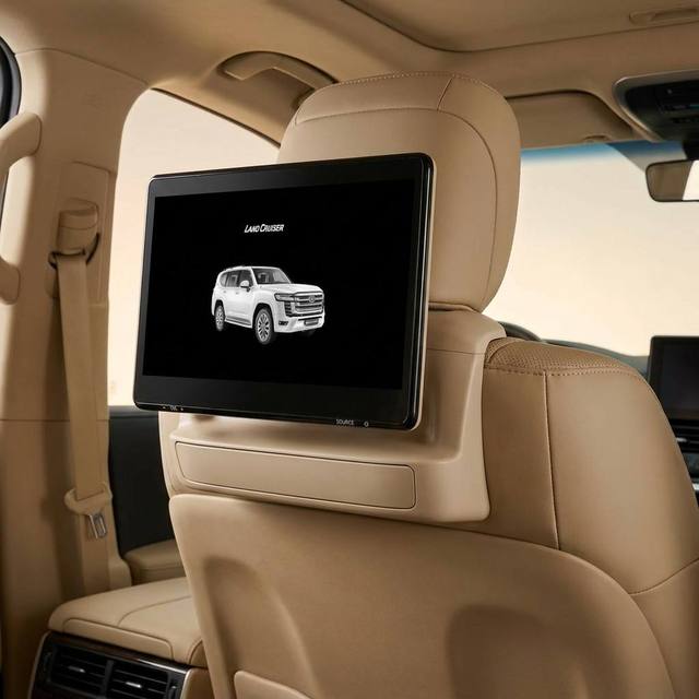 14" Android 13.0 Car Headrest Monitor for Toyota Land Cruiser LC300 LC200 - IPS Touch Screen 4GB+64GB 4G SIM WiFi Rear Seat TV