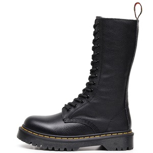 Bottes mi-mollet à plateforme pour femmes, grande taille, en <span class=keywords><strong>cuir</strong></span> de vache véritable, chaussures épaisses pour femmes, bottines mi-mollet style universitaire - Product Image 5