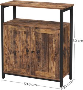 <span class=keywords><strong>Meuble</strong></span> de rangement pour salon en bois d'ingénierie avec étagères réglables et acier inoxydable, mobilier de maison - Product Image 3