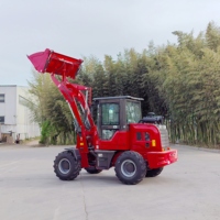 Caricatore a Ruote per Lavori Pesanti, Capacità di Carico 1000kg, Caricatore Agricolo Compatto Diesel, Benna da 1.0CBM, Macchina da Costruzione ad Alta Efficienza