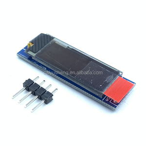 จอแสดงผล OLED LCD ขนาด 0.91 นิ้ว 128x32 I2C IIC Serial สีฟ้า/ขาว รุ่น 12832 พร้อมโมดูลควบคุมหน้าจอ SSD1315 ของใหม่ในสต็อก - Product Image 1