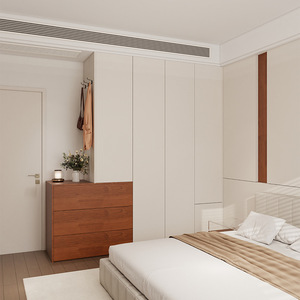 Armario de Estilo Retro Color Crema, Mueble de Almacenamiento con Tres Cajones para Dormitorio - Product Image 4