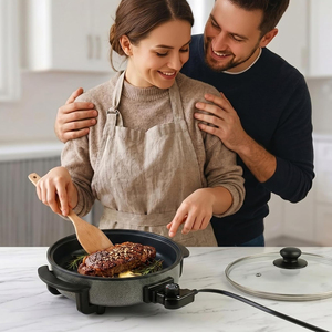 Hot Selling Multifunctional Deep Grill <b>Pan</b> Pizza Maker <b>Egg</b> Fry Cooking Pot Electric Skillets with Lids - Product Image 5