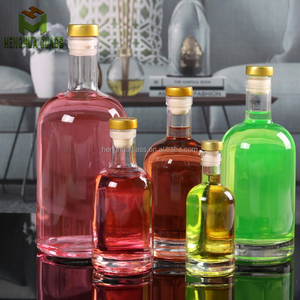 Bottiglia Vuota in Vetro Smerigliato da 10cl per Vodka, Mini Bottiglia Rotonda in Vetro Trasparente da 100ml per Liquori, <span class=keywords><strong>Gin</strong></span>, Rum, Distillati e Liquidi con Tappo in Sughero - Product Image 3