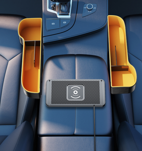 <span class=keywords><strong>Chargeur</strong></span> de support de voiture sans fil 15W <span class=keywords><strong>Tapis</strong></span> de <span class=keywords><strong>chargeur</strong></span> de voiture sans fil Câble USB intégré rapide <span class=keywords><strong>Chargeur</strong></span> de téléphone sans fil mobile automatique - Product Image 6