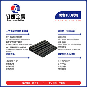 ตะปูเหล็กดำยี่ห้อ Ding Lang Jin Shu แบบ U ขนาด 10J 20GA ปลายแหลม สำหรับงานก่อสร้าง - Product Image 4