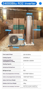 Aire Acondicionado Vertical de 24000 Btu y 2.5 HP con Refrigerante R32, Funciones de Refrigeración/Calefacción/Deshumidificación - Product Image 6