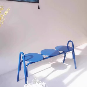 Elegante Set di Mobili <span class=keywords><strong>da</strong></span> Esterno Coreani in Crema, Resistenti alle Intemperie e Sostenibili - <span class=keywords><strong>Panca</strong></span> e Tavolo Lungo per Patio, Terrazza e <span class=keywords><strong>Giardino</strong></span> - Product Image 5