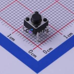 TS-1002-05026 Tactile Switch Through hole Component (THT)-4P,6x6mm Switch Single Pole Single Throw Round Button Through Hole 6mm - Product Image 1