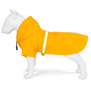 개 비옷 후드 슬리커 비 개 재킷 판초 후드 스트립 반사 - Product Image 1