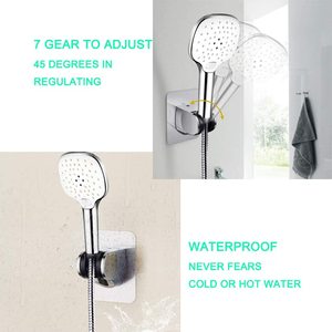Strong Adhesive and Waterproof <strong>Shower</strong> <strong>Head</strong> Holder Adjustable Handheld <strong>Shower</strong> Holder Wall Mount <strong>Shower</strong> <strong>Bracket</strong> - Product Image 3