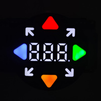 Módulo de Pantalla LED Profesional Personalizado de 7 Segmentos para Máquina de Baile, Panel Redondo de 46 mm para Controladores de Plataforma de Baile