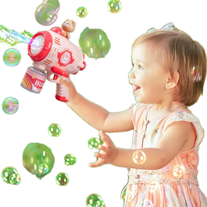 Juguete de Burbujas, Precio Económico, Juguete <span class=keywords><strong>para</strong></span> Fiestas al Aire Libre, Oso de Dibujos Animados, Pistola de Burbujas de Agua con Luz <span class=keywords><strong>El</strong></span>éctrica Espacial, Juguetes <span class=keywords><strong>para</strong></span> Niños - Product Image 2