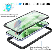 Coque arrière souple antichoc en TPU 360° pleine protection 2-en-1 avec protection d'écran intégrée pour Xiaomi Redmi Note 12 Pro+ Plus 5G – Vente en gros directe usine