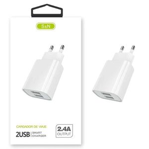 S&N 2USB Travel Charger 2.4A สมาร์ทเอาท์พุต - Product Image 1