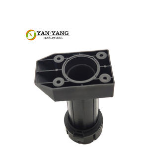 Pieds de canapé réglables en gros YANYANG, pieds carrés en PP, tampon de protection, pieds de meuble en plastique - Product Image 1