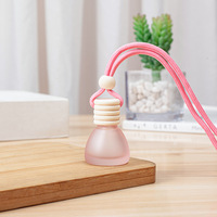 Diffuseur de parfum pour voiture, flacon en verre vide de 8 ml, dégradé de couleurs, pour aromathérapie, à suspendre