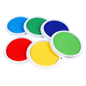 7-inch an toàn có thể giặt cầu vồng tem Pad vật liệu nhựa dấu tay Dấu Chân kích thước cho thẻ làm tem crafting giấy - Product Image 1