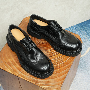 Nueva Tendencia en Zapatos de Hombre de Cuero Genuino, Cerrados, Brillantes, para Otoño, Estilo Británico, Deportivos, Casuales, Sin Cordones, Ligeros, Antideslizantes y Transpirables DSYX - Product Image 3