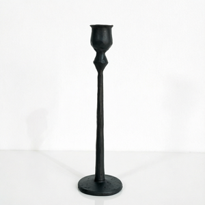 <b>Black</b> Handmade Iron <b>Candlestick</b> Holder Rustic Decor for Christmas Wedding Home Decor - Product Image 1