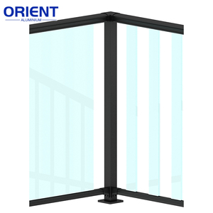 Nouvelle conception 2026 : Garde-corps de luxe en aluminium et verre, balustrade de balcon moderne de haute qualité, barrière de sécurité métallique premium - Product Image 6
