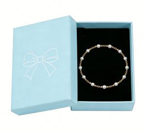 Factory Wholesale Exquisite Blue pink Rigid Rectangle Paper Jewelry <b>Boxes</b> Gift <b>Boxes</b> Engagement <b>Ring</b> <b>Boxes</b> Can Be Customized - Product Image 5