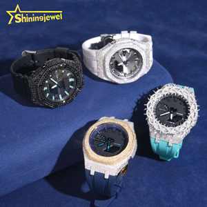 Certificat GRA Bijoux Hip Hop Boîtier de montre en argent 925 Iced Out Moissanite GA2100 Buss Down Watch Bezel Pass Diamond Tester - Product Image 6