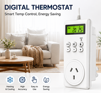 Termostato Europeo de Nuevo Diseño para Aire Acondicionado, Calefacción por Suelo Radiante para Sala de Estar, Resistente al Fuego, Antiinflamable, PC