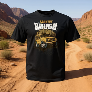 Camiseta Country Rough 4x4 Off Road Jeep de corte clásico para hombre - Product Image 3