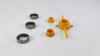 6 pièces/ensemble NPT jeu de matrices enfileur de tuyau PVC fabricant de fil tailles d'outils 1/2 "3/4" 1 "pour pompes tuyaux Die outils à main en plastique de filetage de tuyau