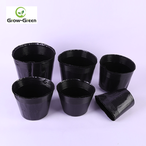 Rond Noir Pots de Pépinière <span class=keywords><strong>En</strong></span> <span class=keywords><strong>Plastique</strong></span> Tasses <span class=keywords><strong>pour</strong></span> transplantation de semis - Product Image 2