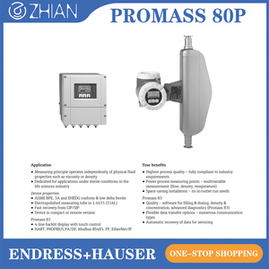 เครื่องวัดอัตราการไหลแบบโคริโอลิส E+H Endress+Hauser Proline Promass 80P สำหรับการวัดหลายค่าเชิงปริมาณ (อัตราการไหล, ความหนาแน่น, อุณหภูมิ) - Product Image 3