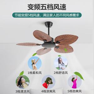 Nordic <b>Ceiling</b> <b>Fan</b> 5 Blade AC Motor Reversible Airflow <b>Remote</b> <b>Control</b> For Living Room And Study - Product Image 3