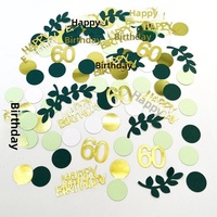 100 pièces de confettis colorés en forme de feuilles et de lettres, paillettes, décorations pour table de fête d'anniversaire, mariage