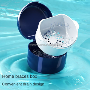 กล่องใส่รีเทนเนอร์แบบพกพา กล่องทำความสะอาดฟันปลอมแบบใส กล่องเก็บฟันปลอม กล่องใส่ฟัน - Product Image 6