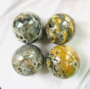 Venta al por Mayor de Bolas de Jaspe Oceánico Natural de Alta Calidad, Ocho Meridianos, Piedra Feng Shui de 5-7cm, Tendencia de Moda, Decoración del Hogar, Regalos - Product Image 1