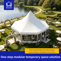 Tente Pagode Commerciale Imperméable pour Événements Extérieurs, Tente de Réception Robuste pour Promotion en Plein Air